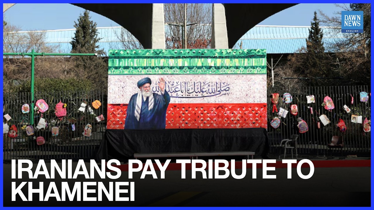 Iran Sets up Memorial in Tehran for Late Supreme Leader Ali Khamenei | Dawn News English