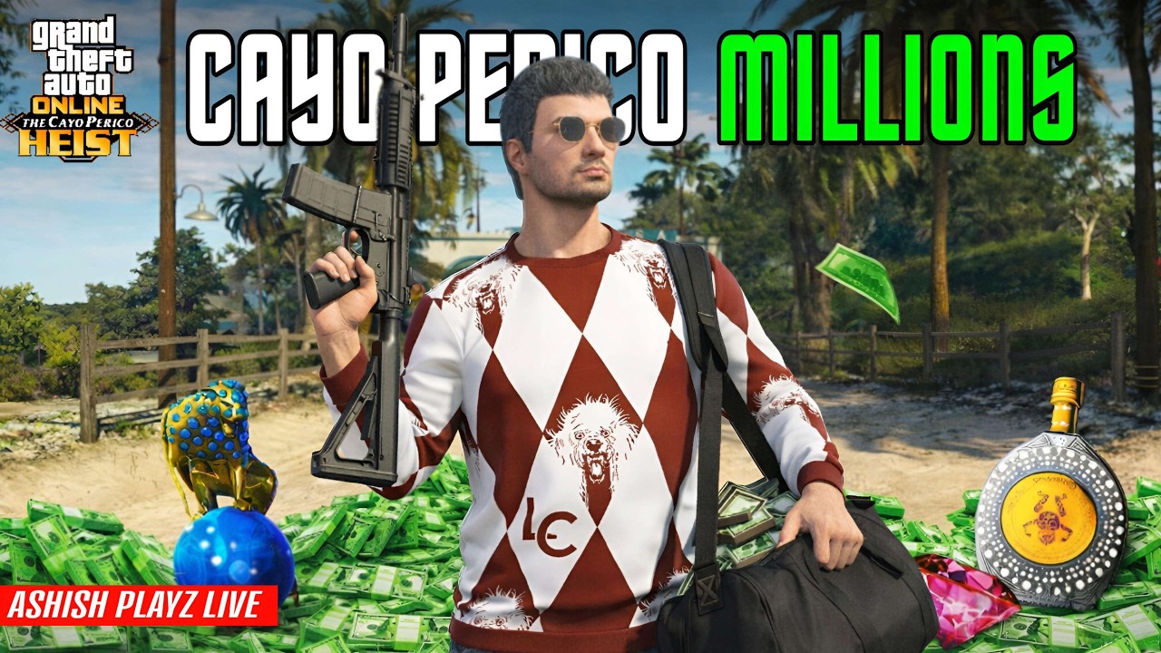 🔴 GTA Online : Cayo Perico Hard Level Only | Ashish Playz #shortlive #gtaonline