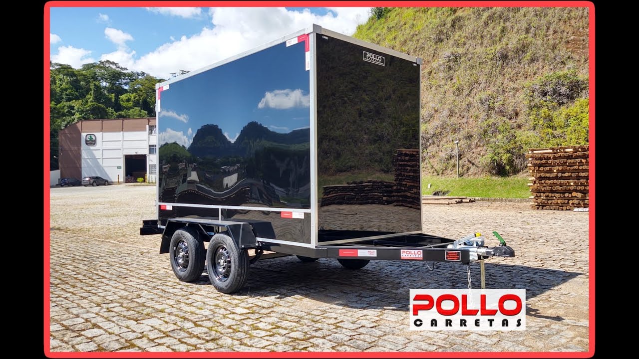 Reboque Ba&uacute; Trucada Carretinha Fechada Trailer para Carga Furg&atilde;o