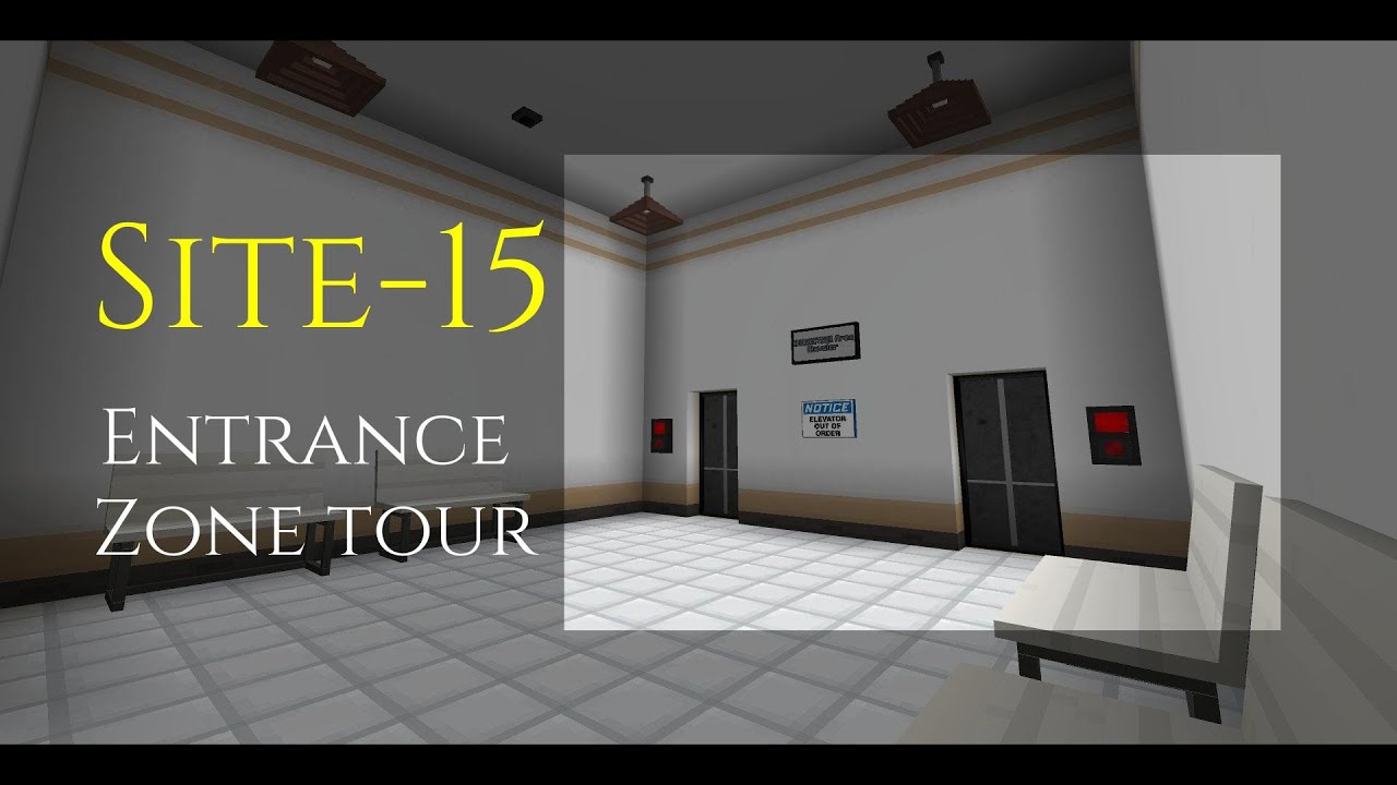 Site 15 Entrance Zone Tour | SCP Minecraft Map PE/BE
