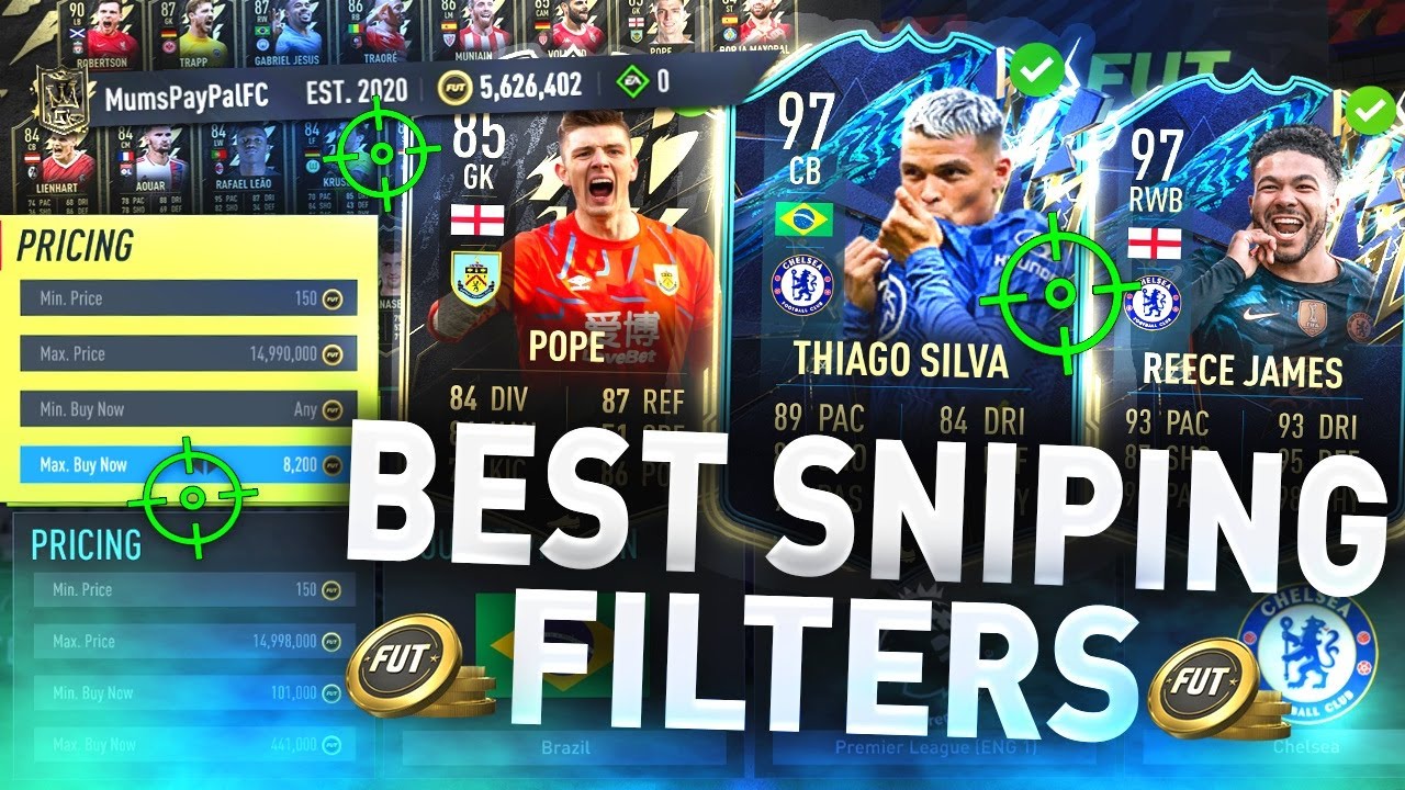 Make 100K RIGHT NOW with these Sniping Filters! 🤩 (FIFA 22 BEST SNIPING FILTERS TO MAKE COINS)