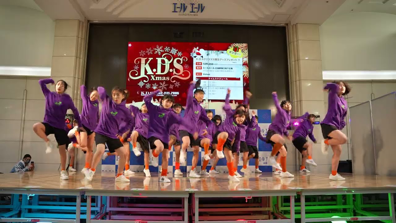 4部⑩強化HIPHOP&JAZZ   K.D.S Xmas in エールエール広島【4K60P高画質】2022・12・25 ♪Shadow Shadow