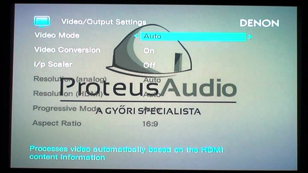 Denon AVR-2113 GUI OSD