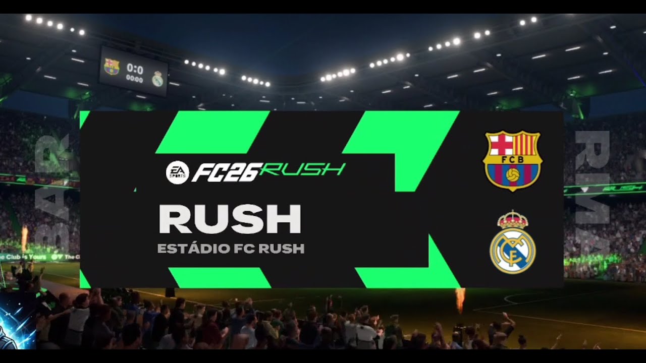 Barcelona x Real Madrid - RUSH jogo completo