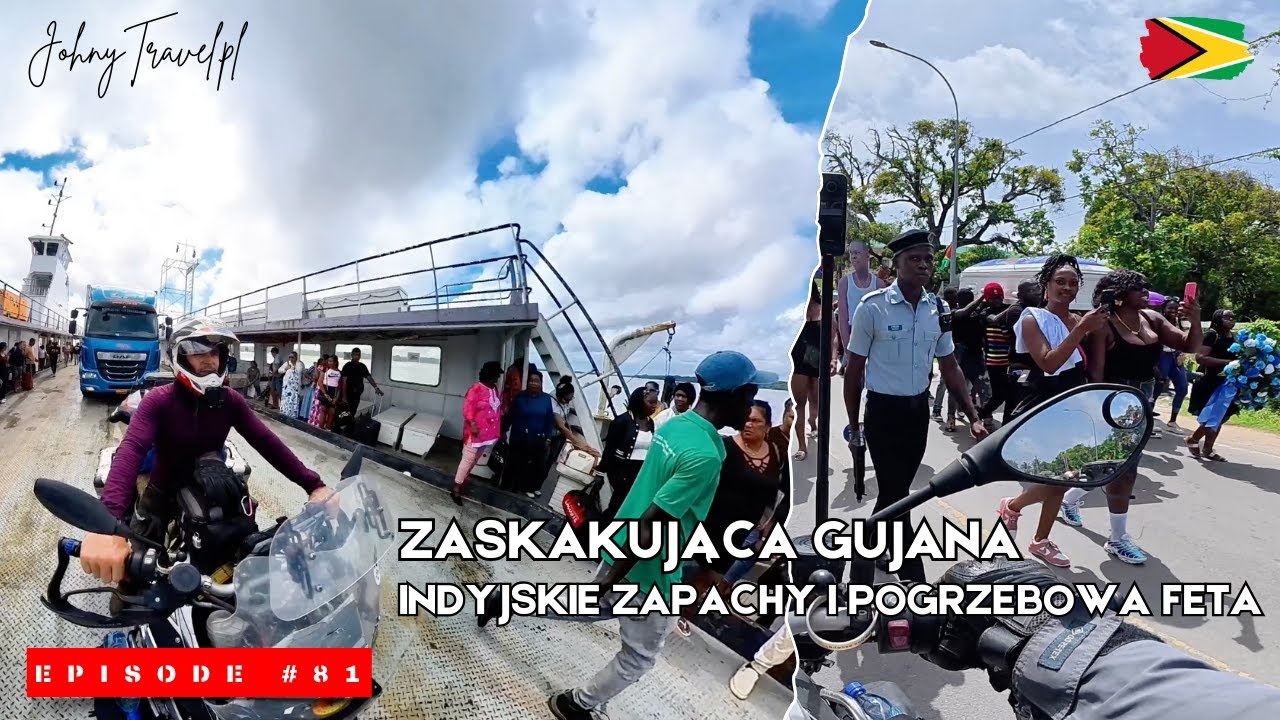 Zaskakująca Gujana - Indyjskie zapachy i pogrzebowa feta | Moto Trip - EP. 81 - Gujana