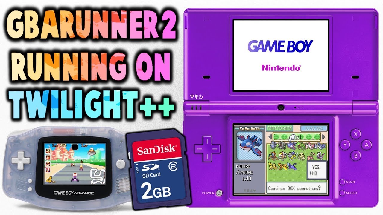 DSi GBA Games Off SD Card! GBARUNNER2!