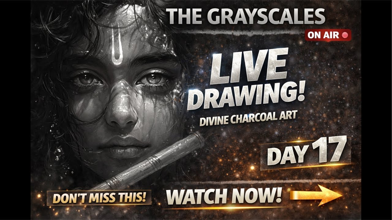 The grayscales is live | Day 17 – Divine Expression Through Charcoal