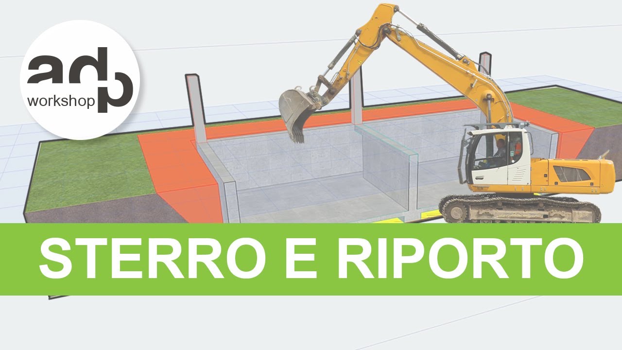Modellare il terreno in ARCHICAD - STERRO E RIPORTO | adp workshop ✏️📐