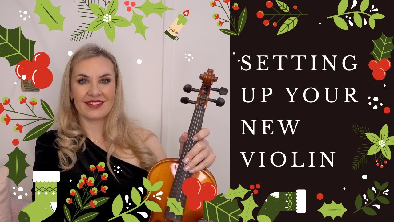 How To Set Up A Brand New Violin - right out the box from scratch! CHRISTMAS SPECIAL 2021