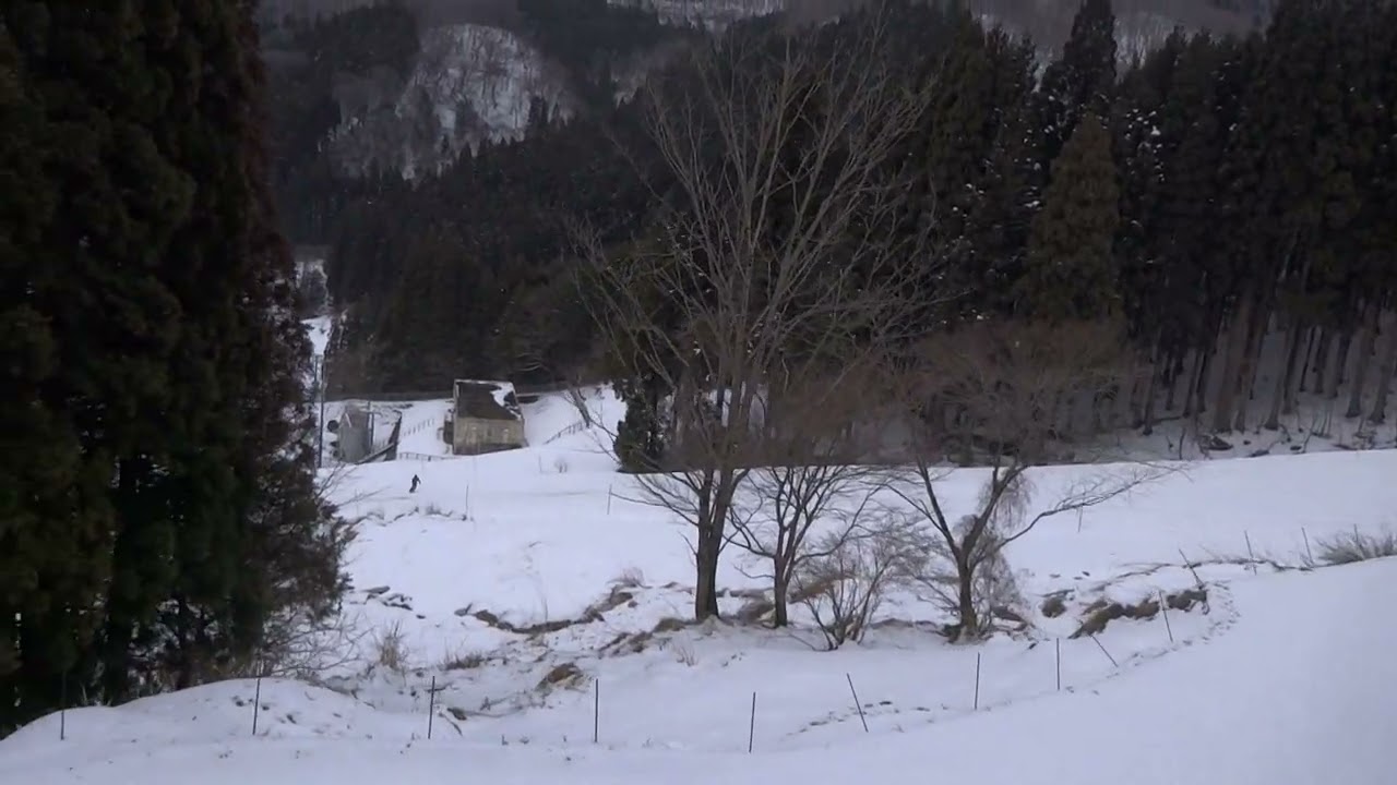 2026年03月09日(月) 16:33 ハチ北 旅館街ペアリフト(下り)