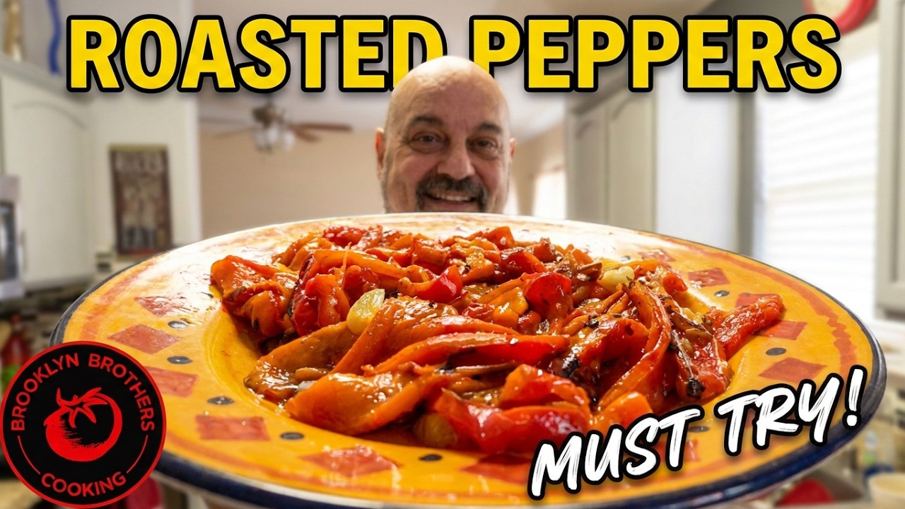 You know you’re Italian when you grew up eating this | Roasted Peppers Recipe