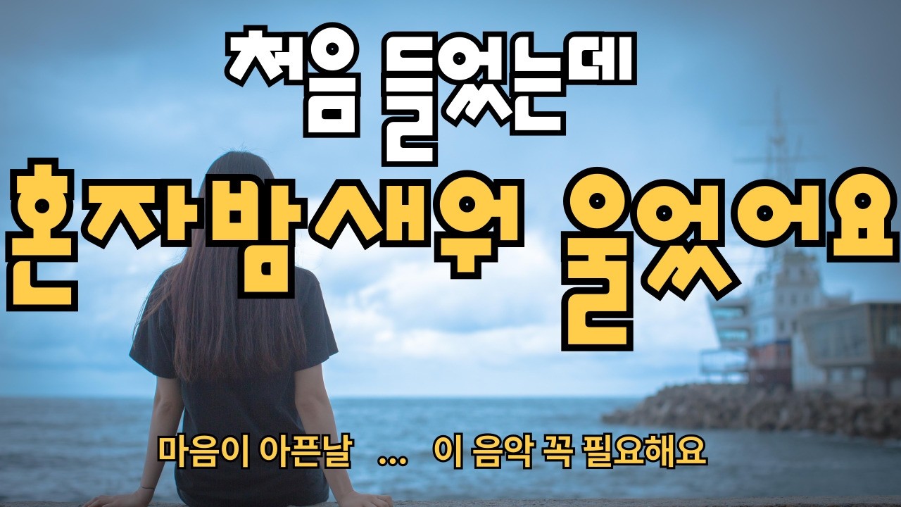처음 들었는데 혼자 밤새울었어요 ㅣ 외로울때 혼자 들으세요 ㅣ슬픈 감성발라드
