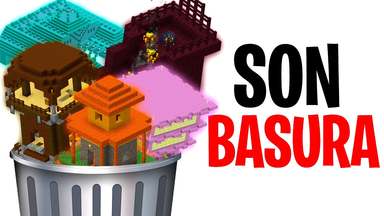 TODAS las ESTRUCTURAS de Minecraft de la PEOR a la MEJOR