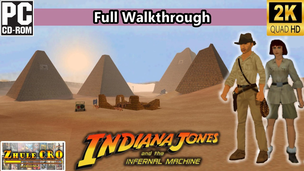 Indiana Jones and the Infernal Machine (1999) - Full Game Walkthrough | 1440p60 | No Commentary