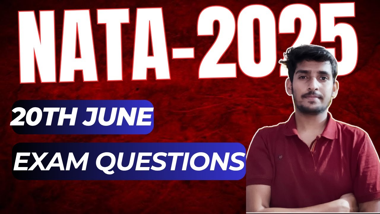 20TH June NATA Exam Questions | Most useful Questions for Final Attempt | #nata2025 #barch2025