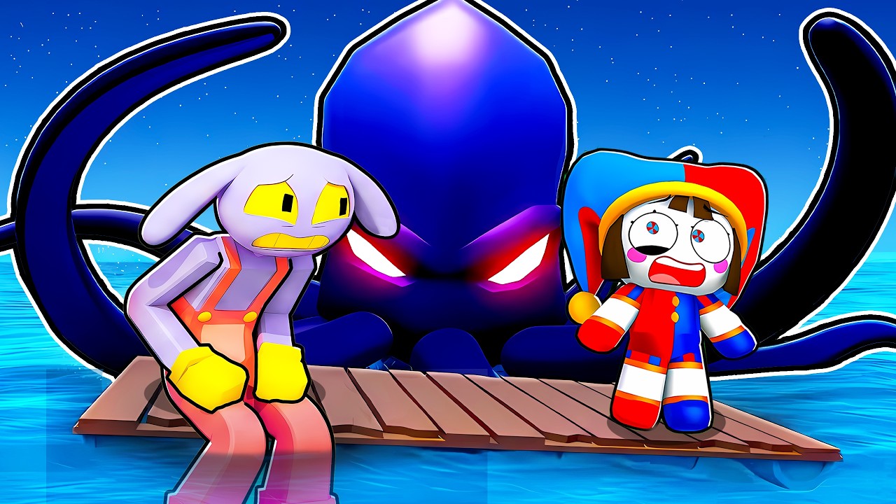 Jax e Pomni 99 NOITES presos no MEIO DO MAR