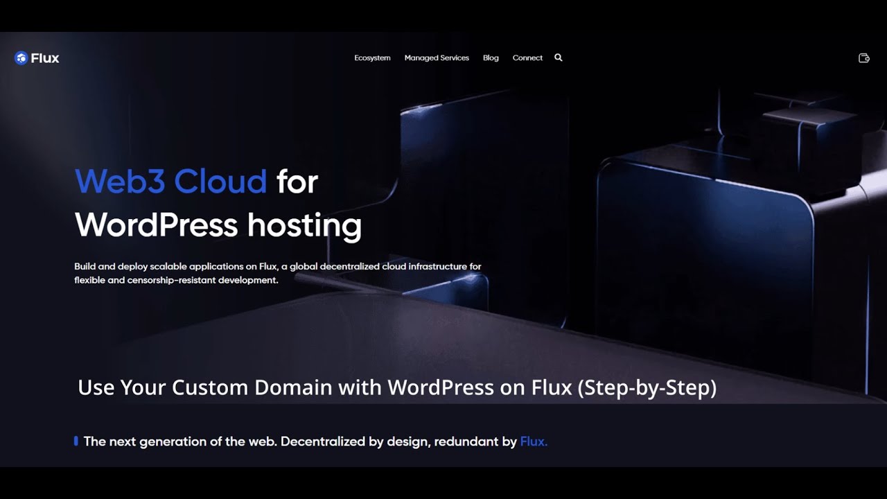 Use Your Custom Domain with WordPress on Flux (Step-by-Step)