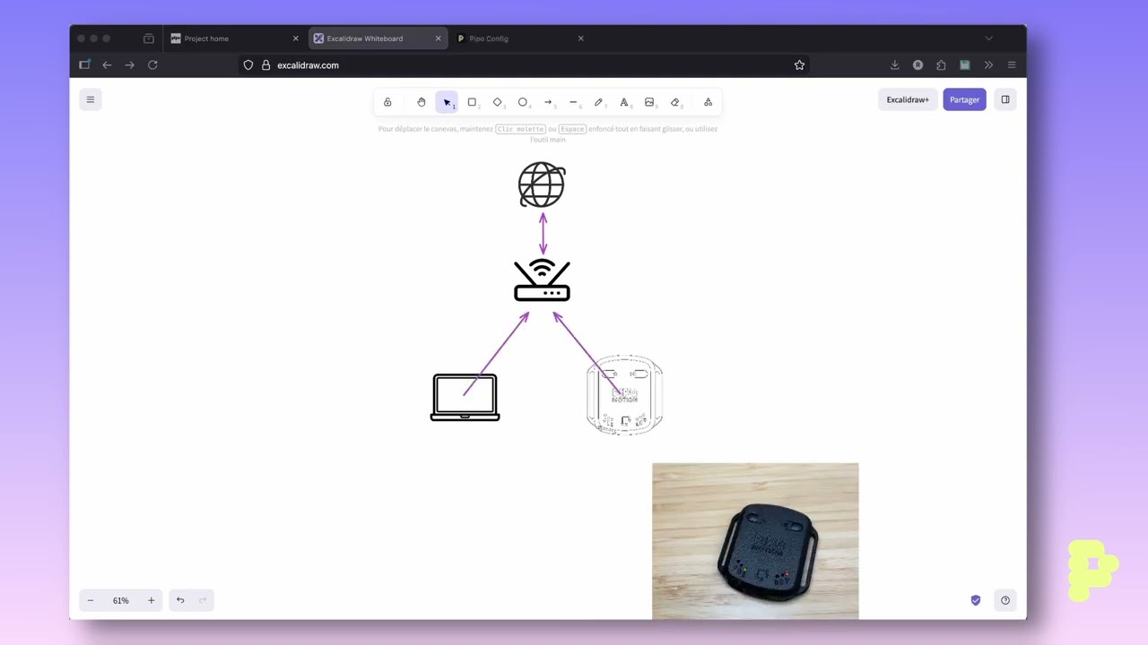 Tuto 02: Access Pipo config with a seperate Wifi access point