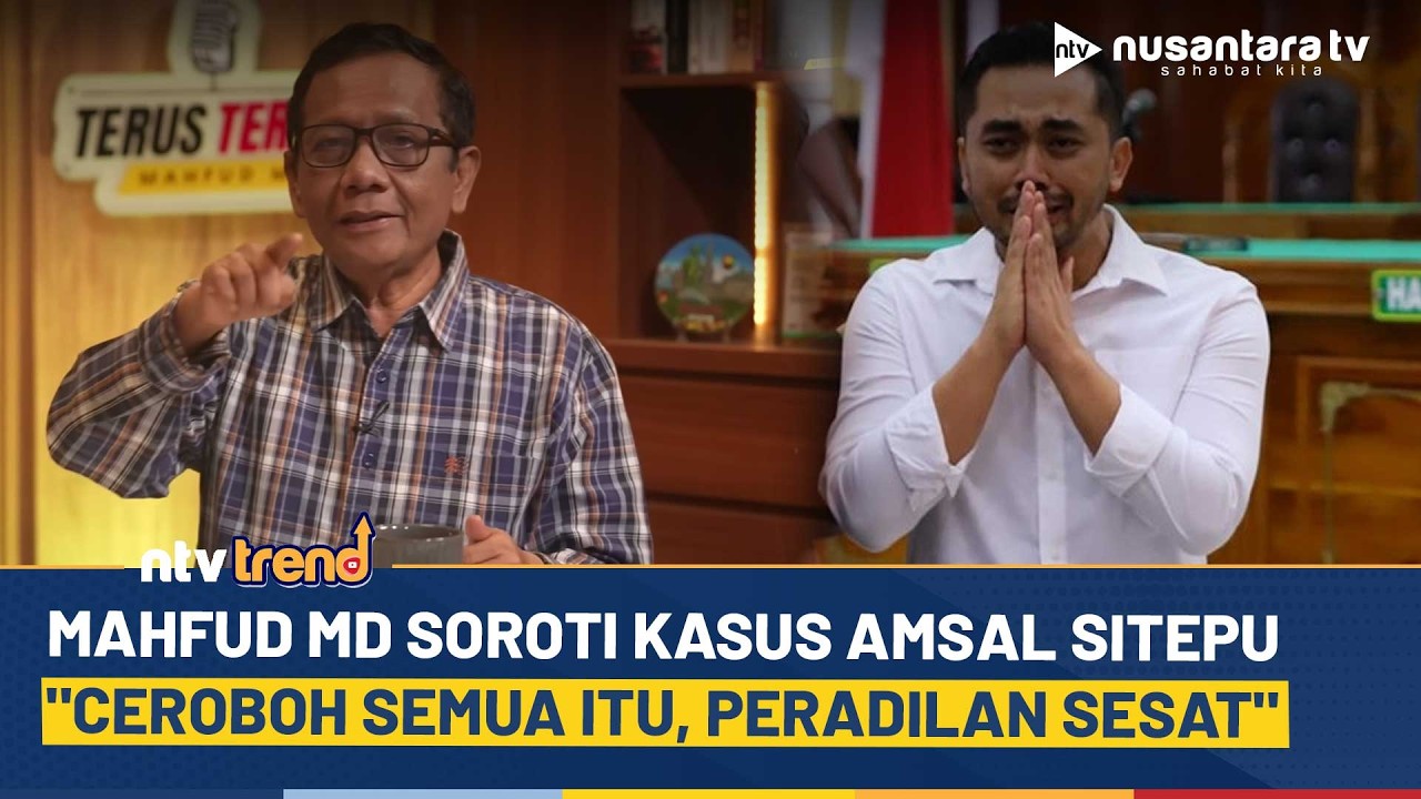 Mahfud MD Soroti Kasus Amsal Sitepu, Sebut Terjadi &ldquo;Peradilan Sesat&rdquo; | NTV