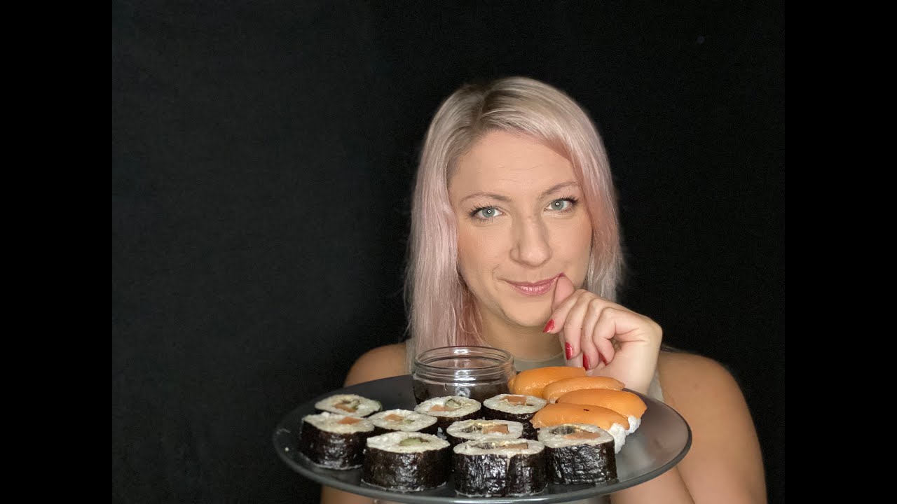 ASMR Sushi MUKBANG | close up eating sounds 💖 High Intensity mit Insight ASMR german/deutsch