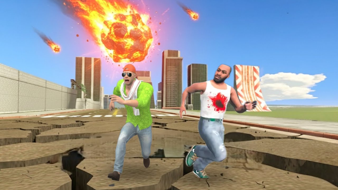 Franklin & Jack Stuck In New Year Earthquake😱 Indian Bikes Driving 3D