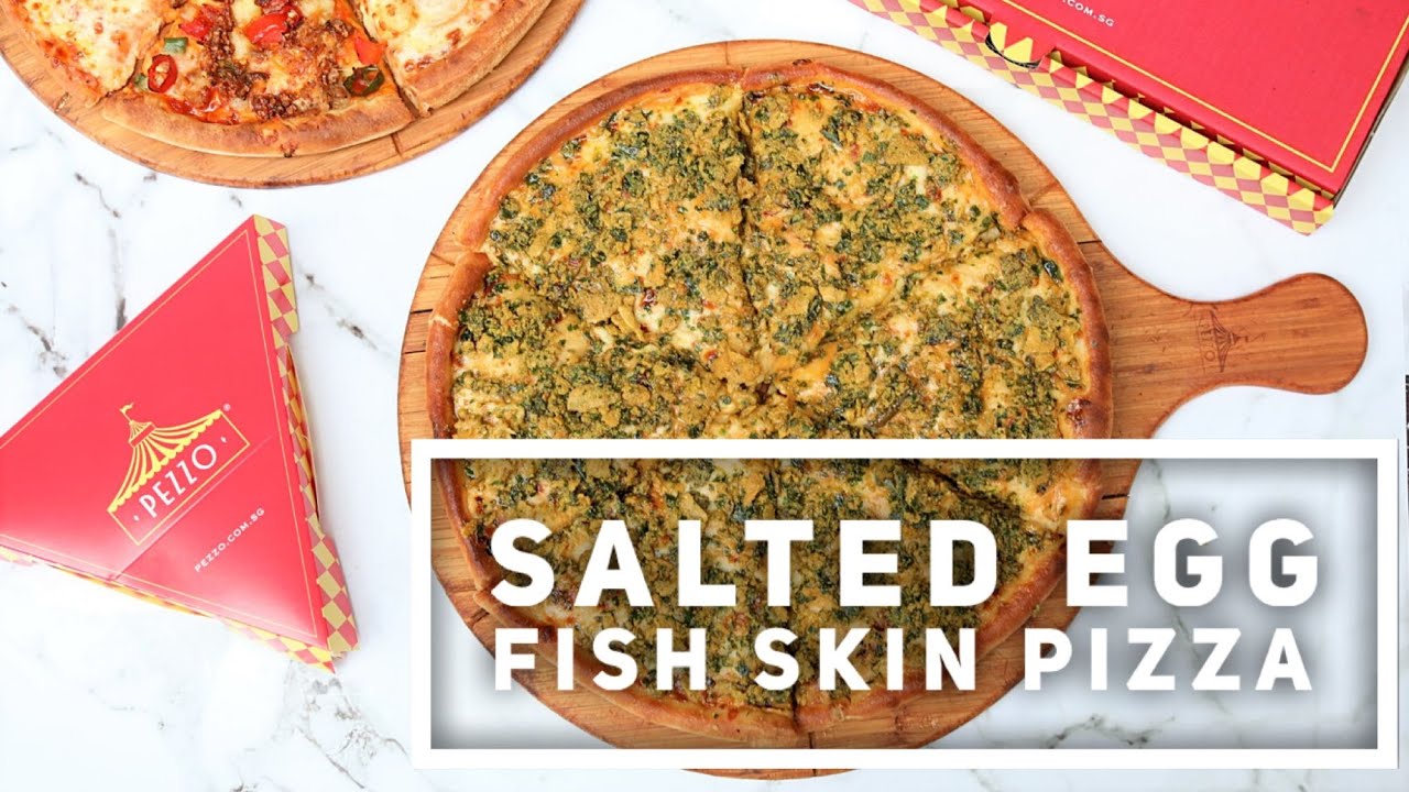 Pezzo and IRVINS Collaborate For Salted Egg Fish Skin Pizza