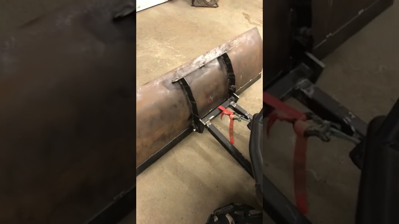 DIY ATV snow plow