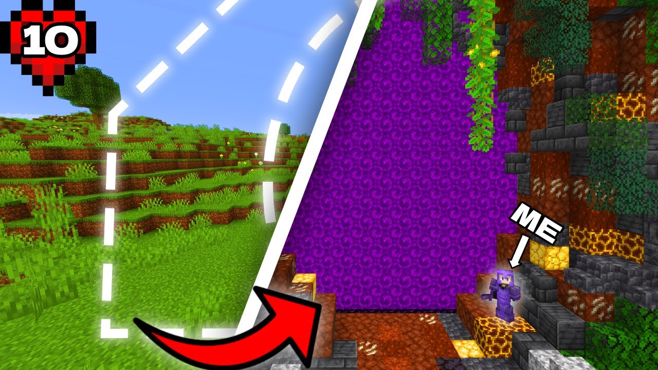 I Transformed the Nether Portal in Minecraft Hardcore