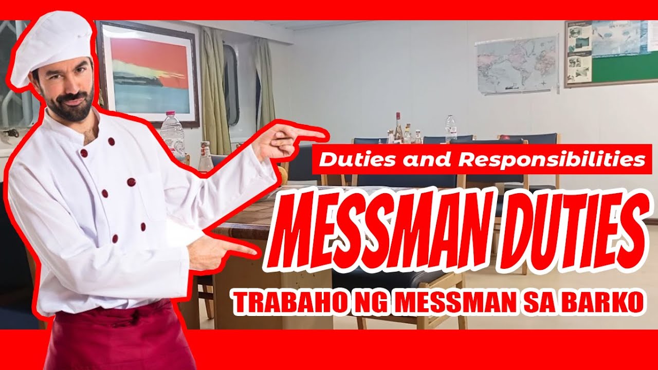 MESSMAN DUTIES (TRABAHO NG MESSMAN)  Part-1 Morning