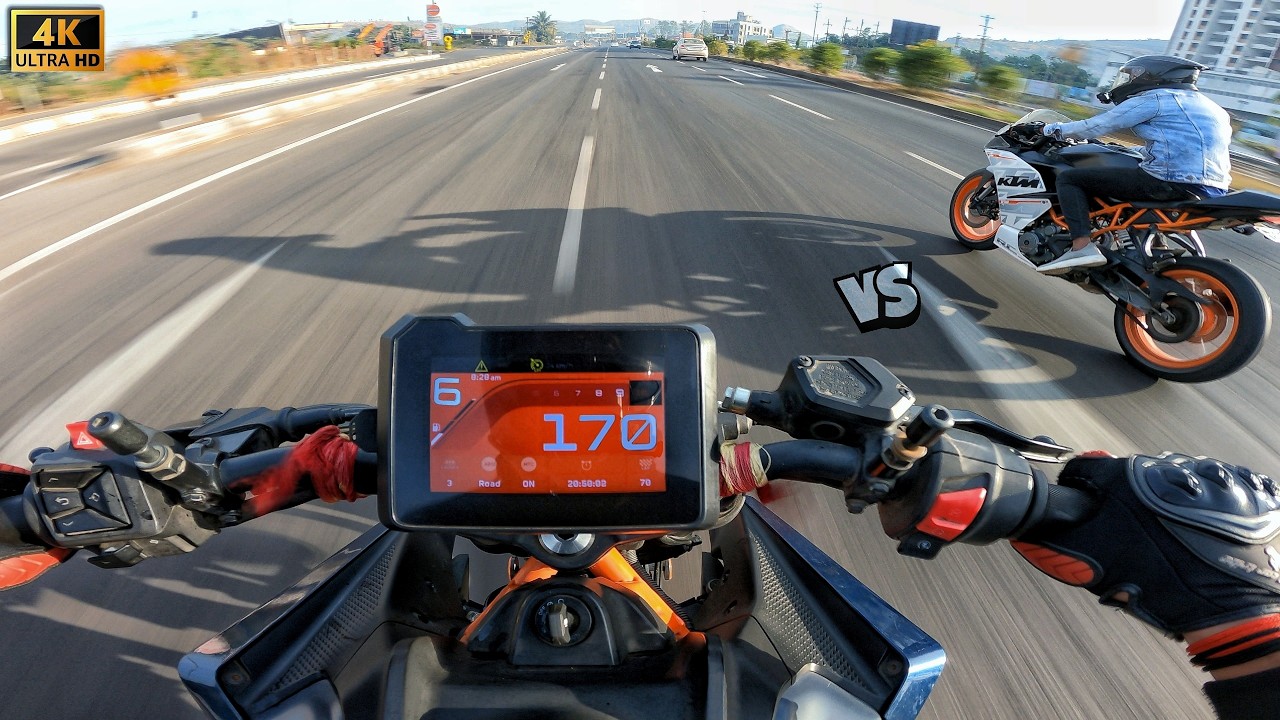 DUKE 390 vs RC 390 ⚡ The Final Showdown! 🔥Can The Rc390 Keep Up? 170KM/H Battle! 🏁 