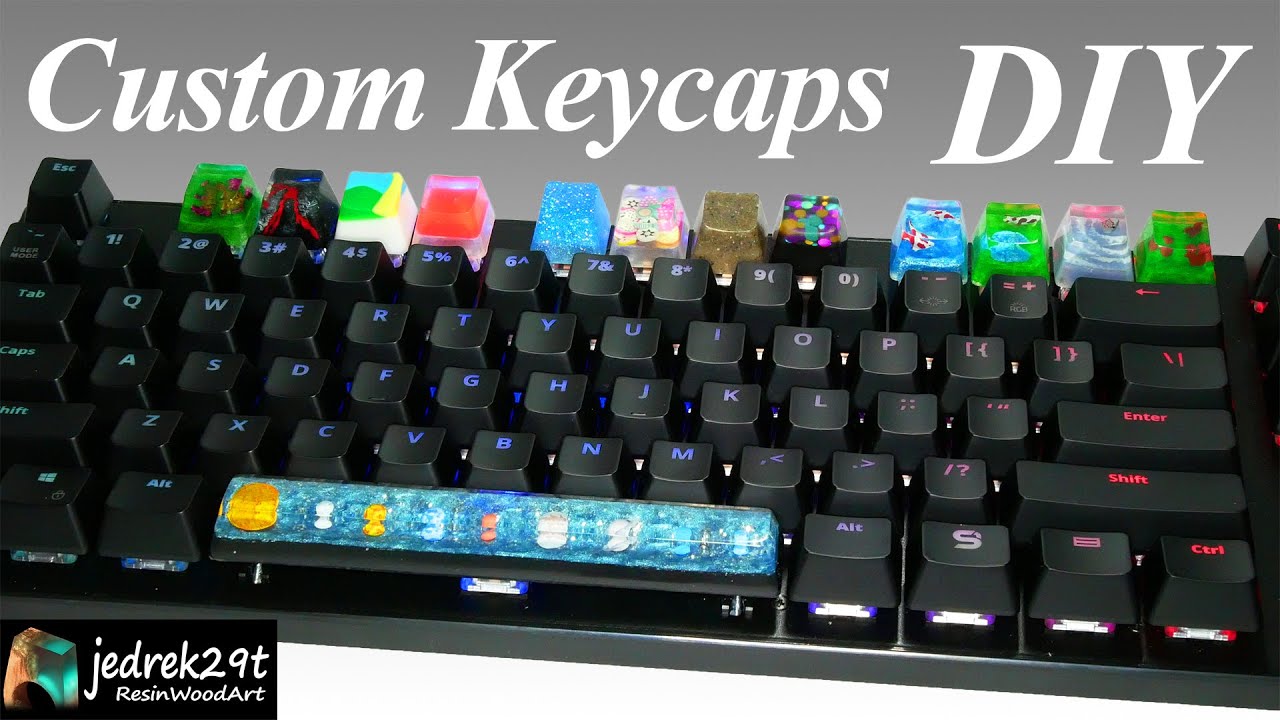 Making Custom Resin Keycaps #4 / RESIN ART