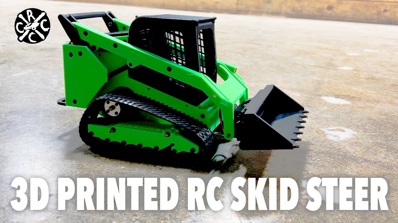 3D Printed 1/14 Scale RC Skid Steer!
