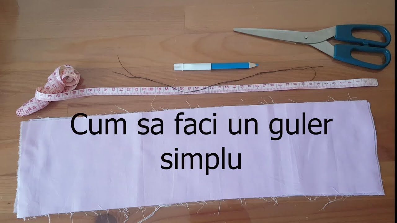 Cum sa faci un guler simplu