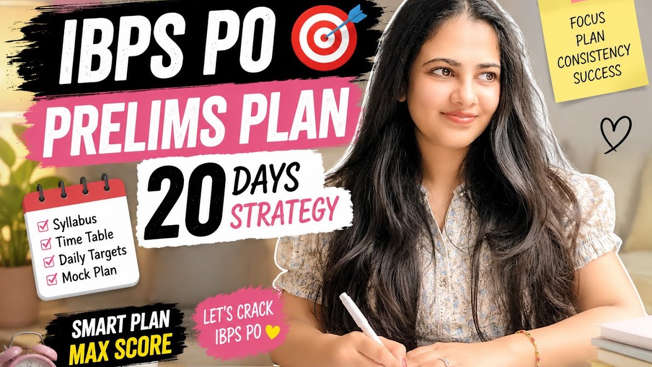 Only 20 Days Left! My Exact Strategy to Crack IBPS PO Prelims 2026