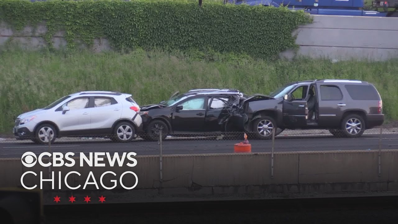 Chain-reaction crash, shooting on Eisenhower Expressway in Chicago
