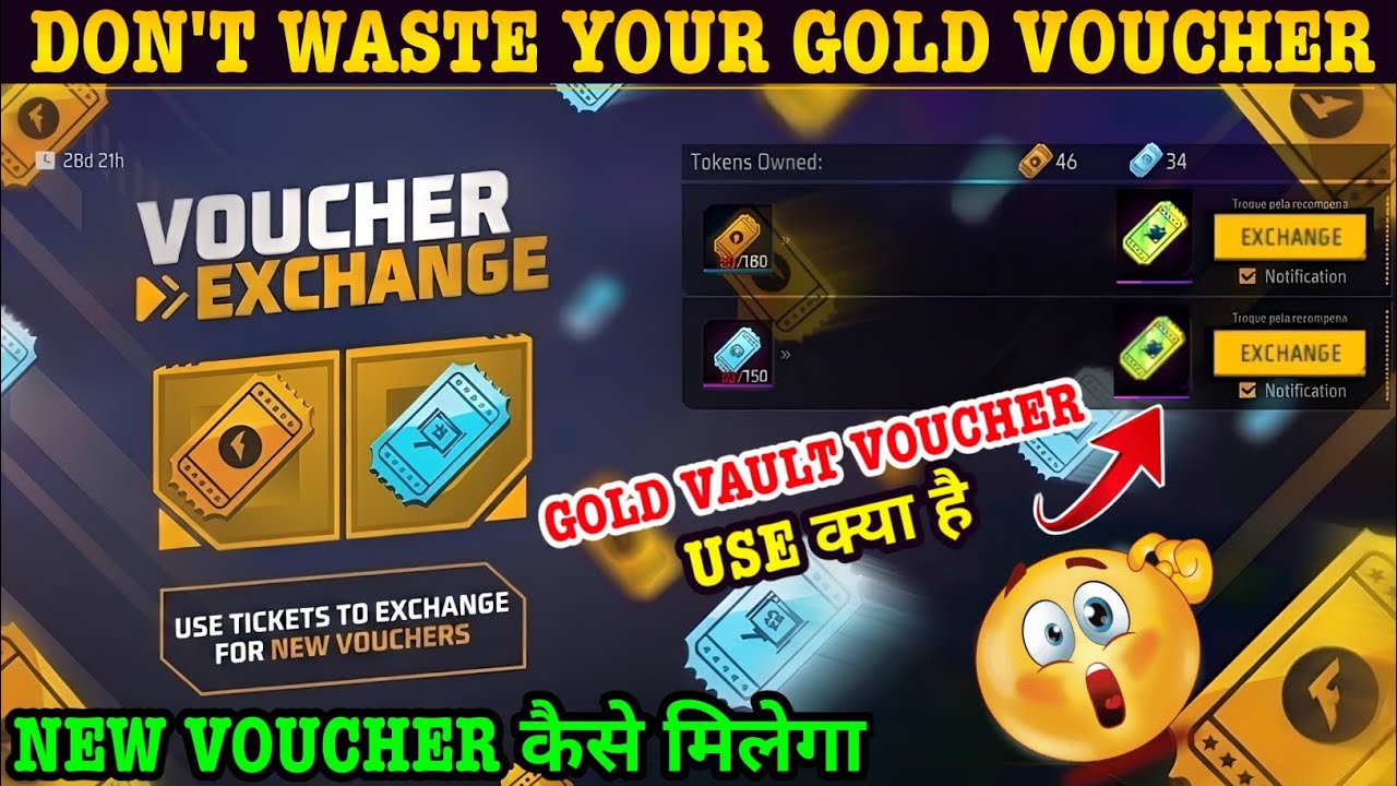 NEW GOLD VAULT UPDATE EVENT | HOW TO EXCHANGE GOLD,LUCK ROYALE SE GOLD VAULT VOUCHER KAISE LE FF