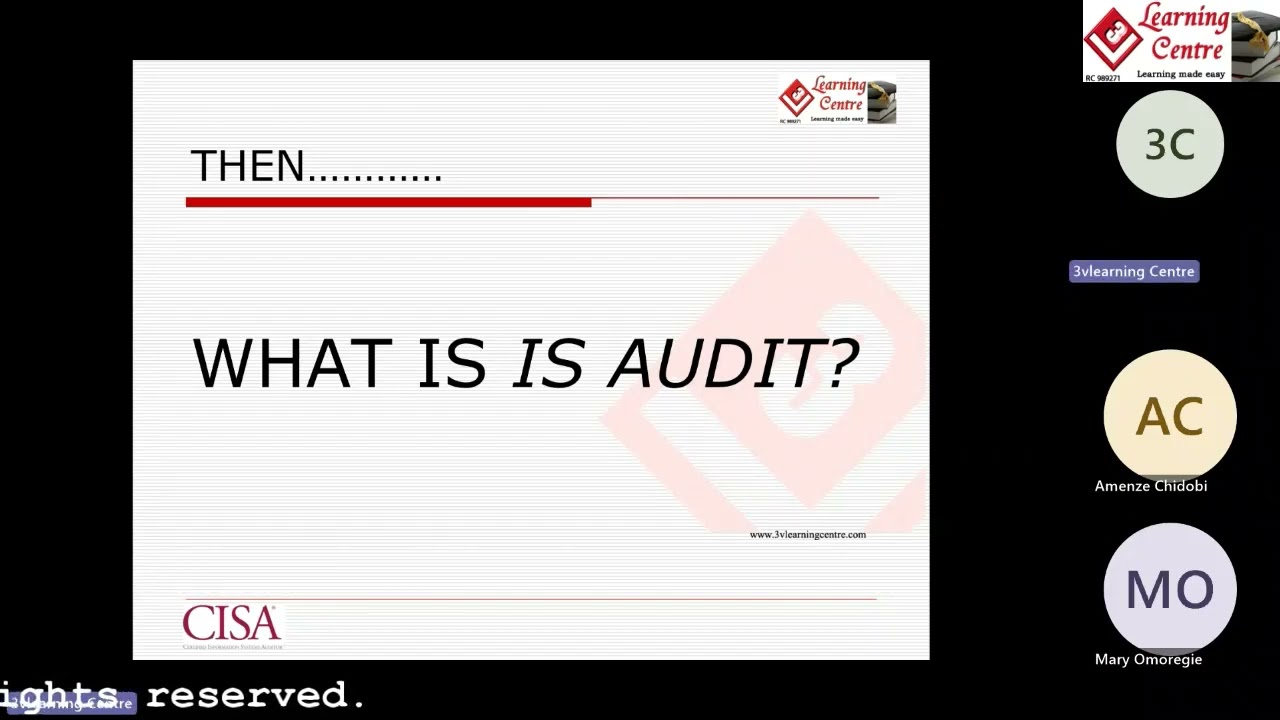 ISACA CISA Domain 1: Mastering the Process of Auditing Information Systems | 3V Learning Centre