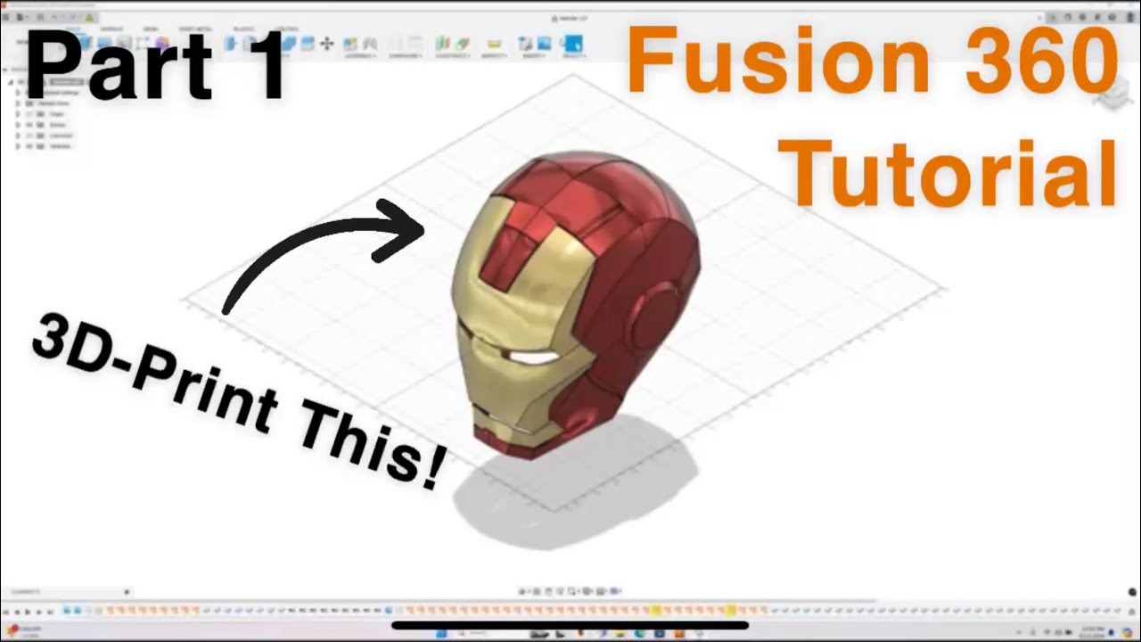 How to 3D-Design your own Iron Man Helmet! Part 1- Designing the Faceplate