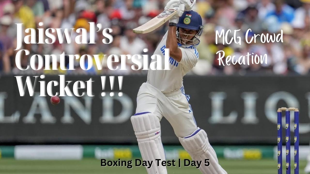Jaiswal’s Controversial Wicket & Rohit Sharma's last walk in test cricket | Crowd reaction from MCG