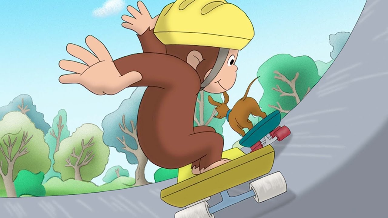 ジョージと一緒にスケート 🐵 おさるのジョージ