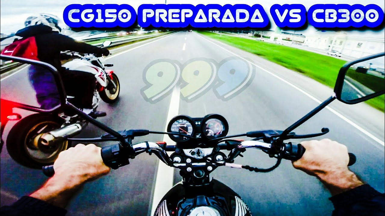 Titan150 preparada vs CB300, Bola de Fogo Parte 1 - MotoFilmador999