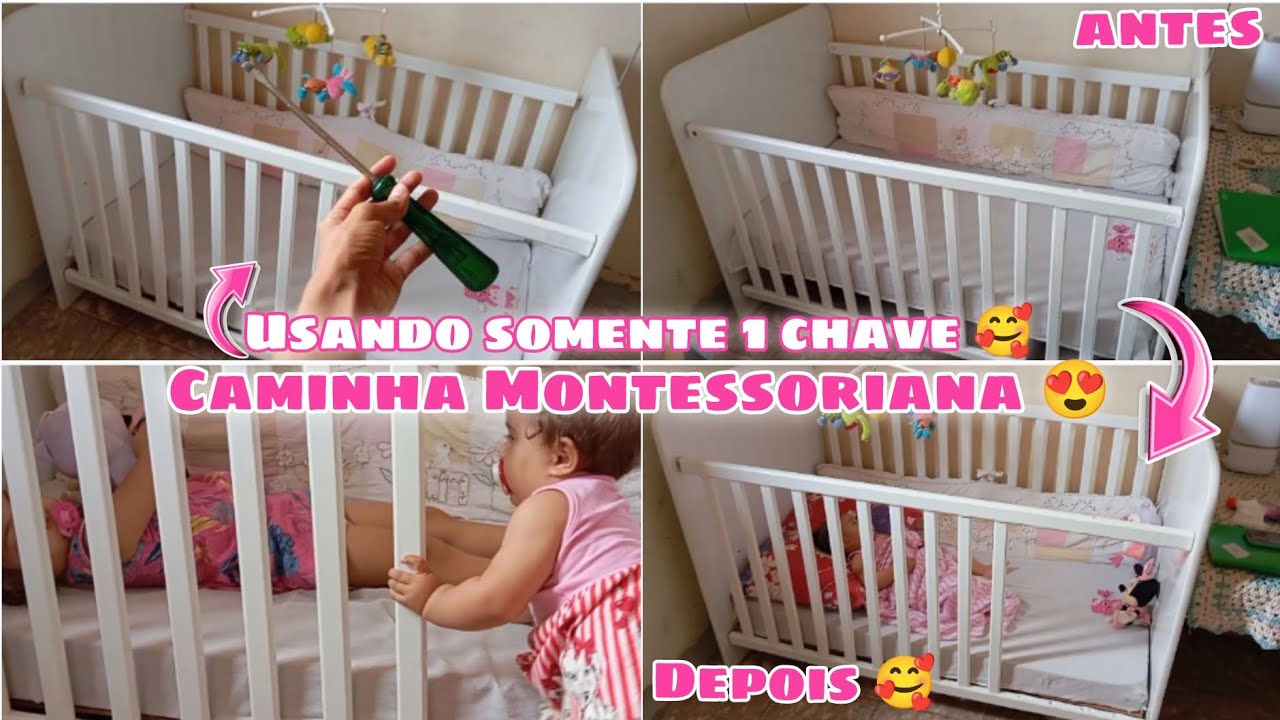 TRANSFORMANDO O BERÇO EM CAMA MONTESSORIANA DE FORMA SIMPLES E FÁCIL 🙌🏻🥰