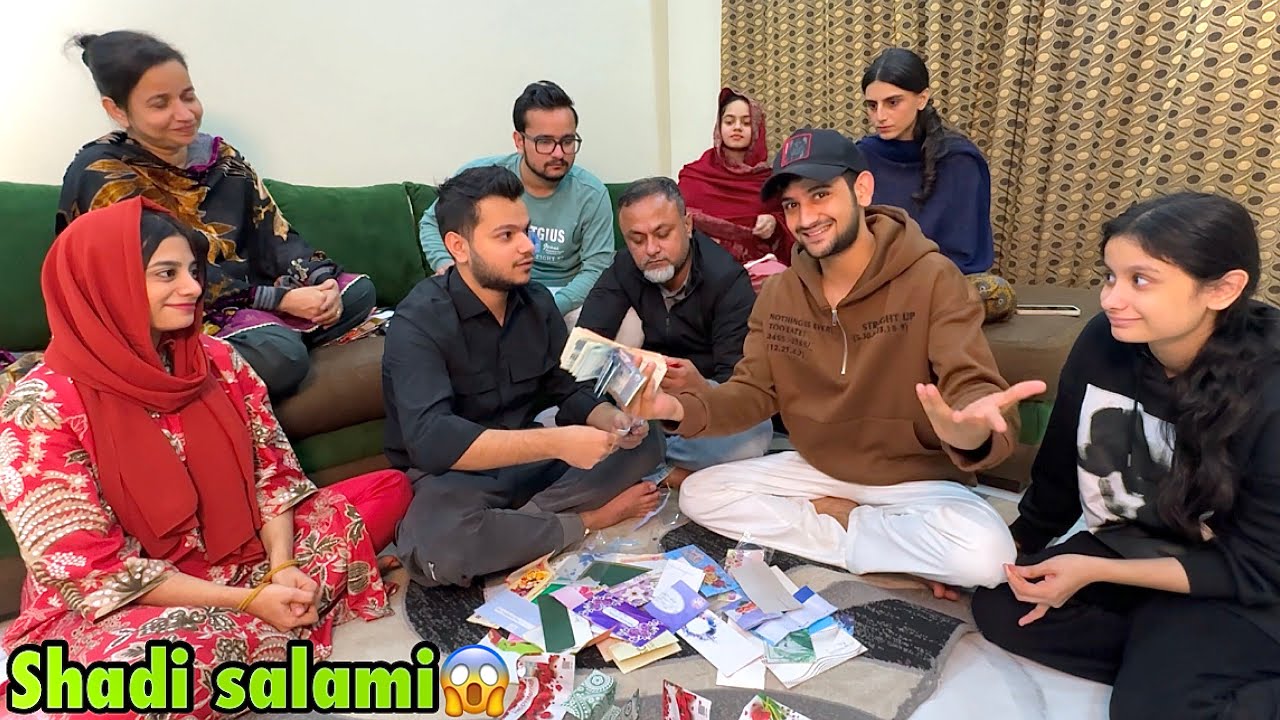Shadi ki sari salami ki unboxing karli with family😳😍 | 5lac rupee jama hogaye👏🏻🕺🏻 | ab ghumne jaiga😂