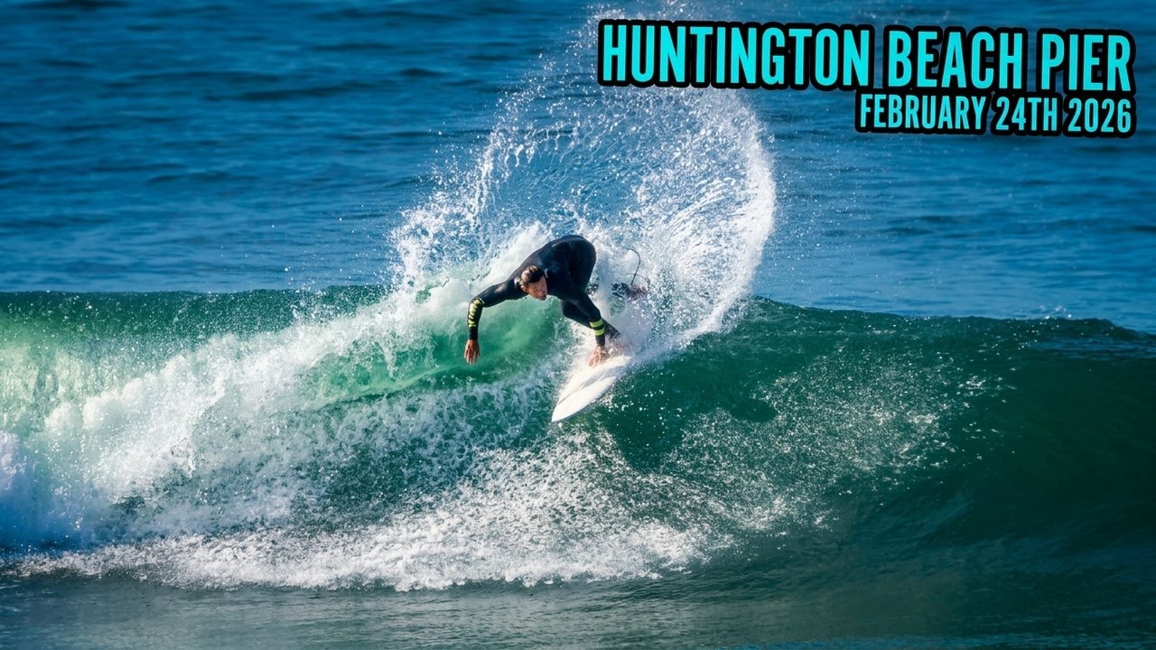 Finally Some GOOD SURF In Huntington Beach! (February 24th 2026)