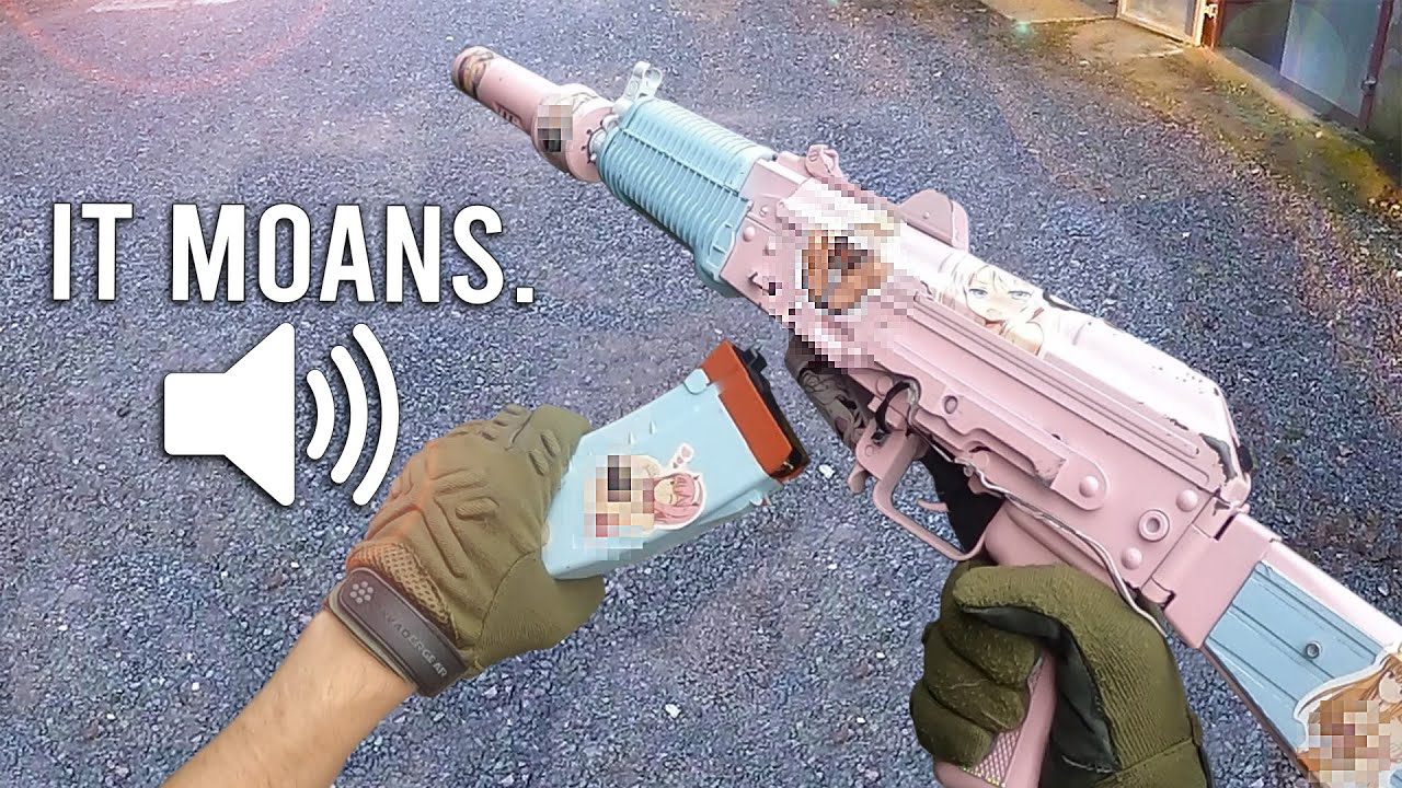 Weeb привносит в страйкбольную игру СТОНУЩИЙ аниме-пистолет...