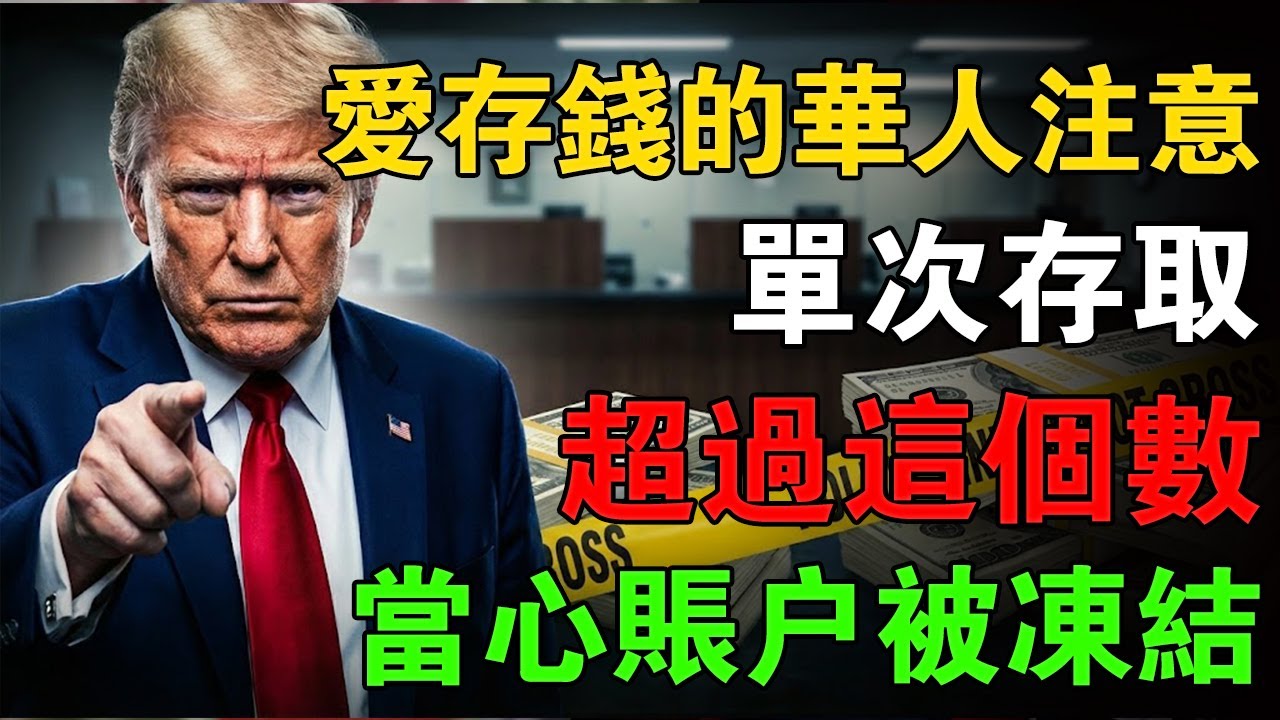 愛存錢的華人注意了！單次存取超過這個數，國稅局立馬敲你家門？小心#美國國稅局 #IRS查稅 #銀行存款 #洗錢防制 #反洗錢法 #銀行保密法