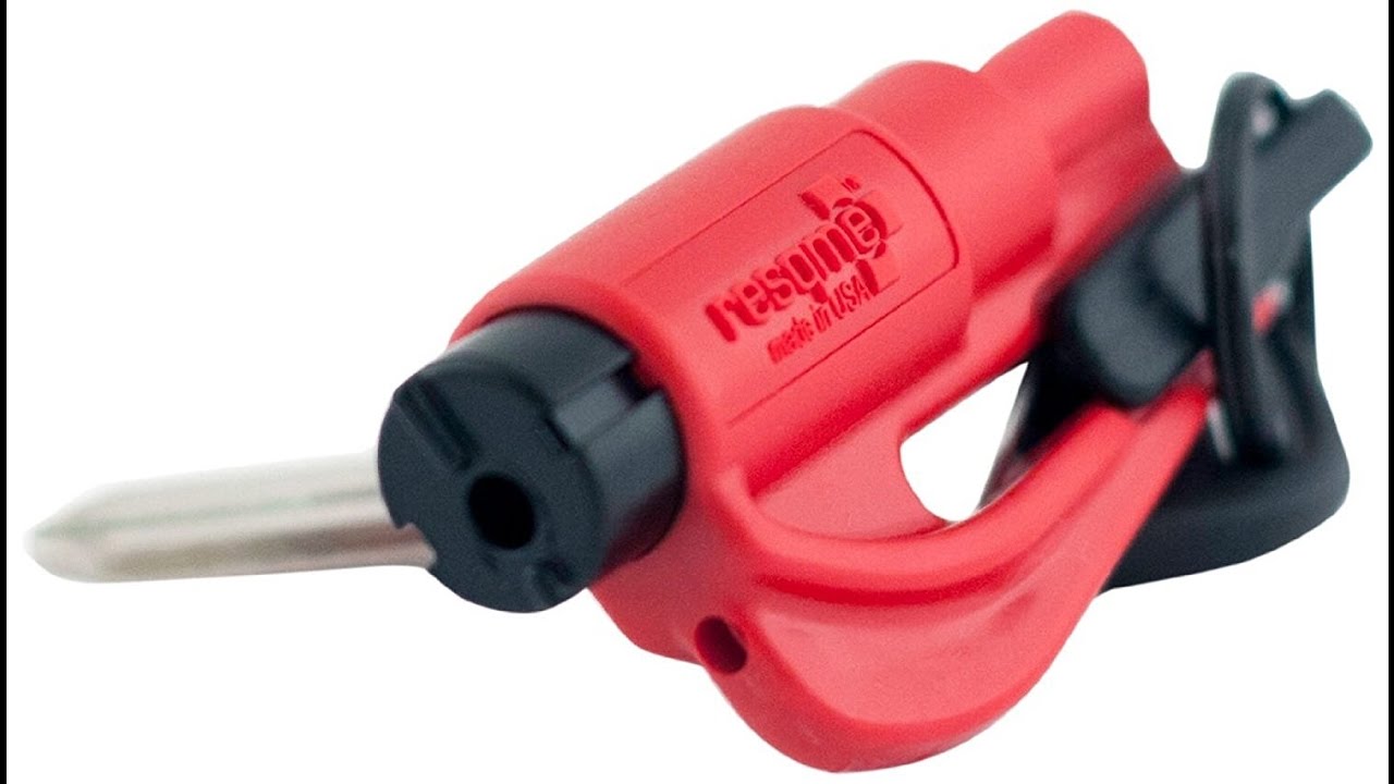ResQme Herramienta  Rompecristales y Corta Cinturones. Rescue tool Seatbelt cutter and glass breaker