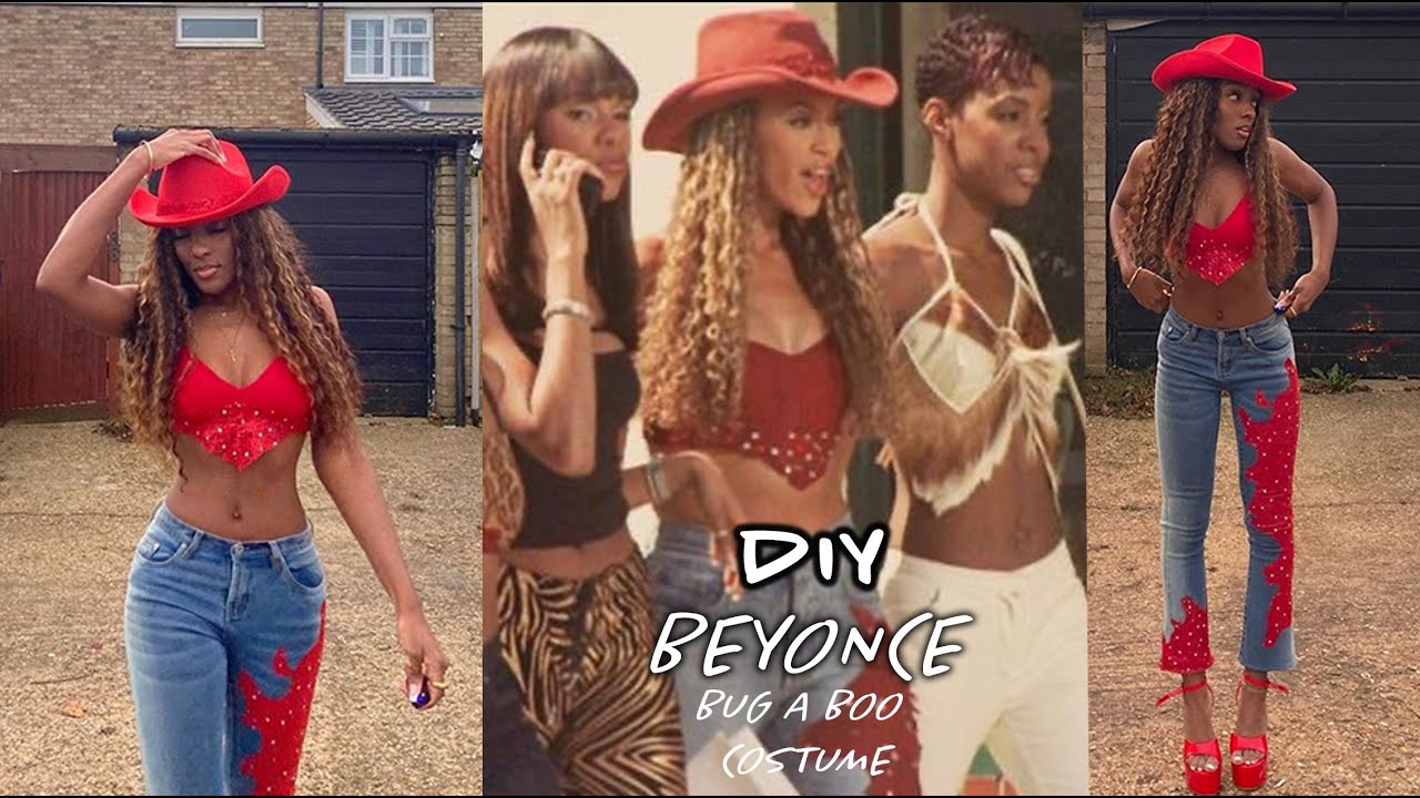 DIY BEYONCE DESTINY’S CHILD BUG A BOO | HALLOWEEN LOOK ✨🎃