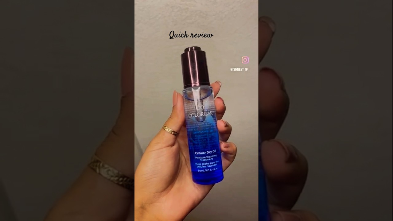 Colorbar Cellular Dry Oil Moisture Boosting Treatment review