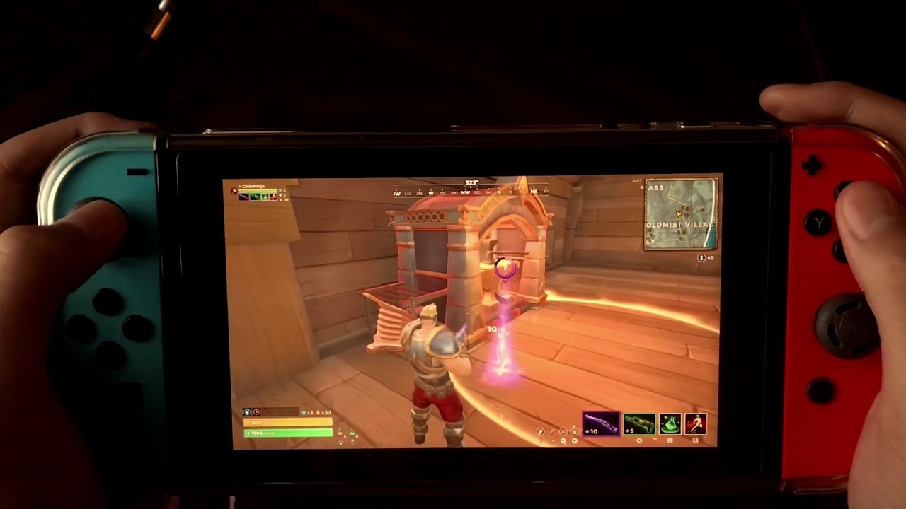 Realm Royale Nintendo switch hand-held Gameplay